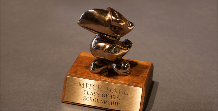 Mitchell Wall Architecture Design Mitch Wall scholarship award statue