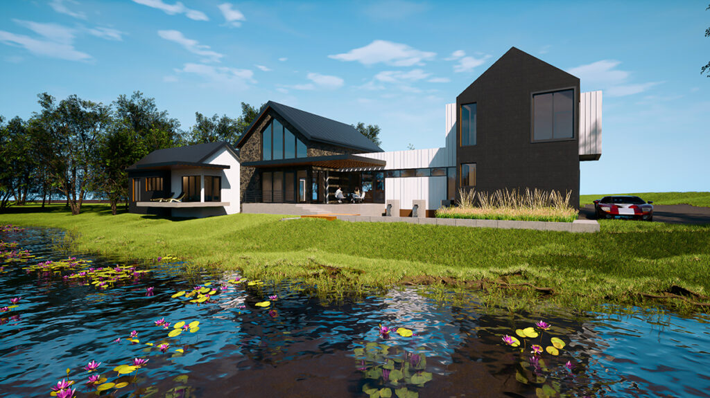 Lake House in Defiance Mitchell Wall St. Louis Architecture & Design